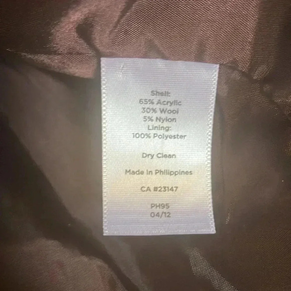 Talbots petite tweed red orange  jacket - Picture 5 of 9